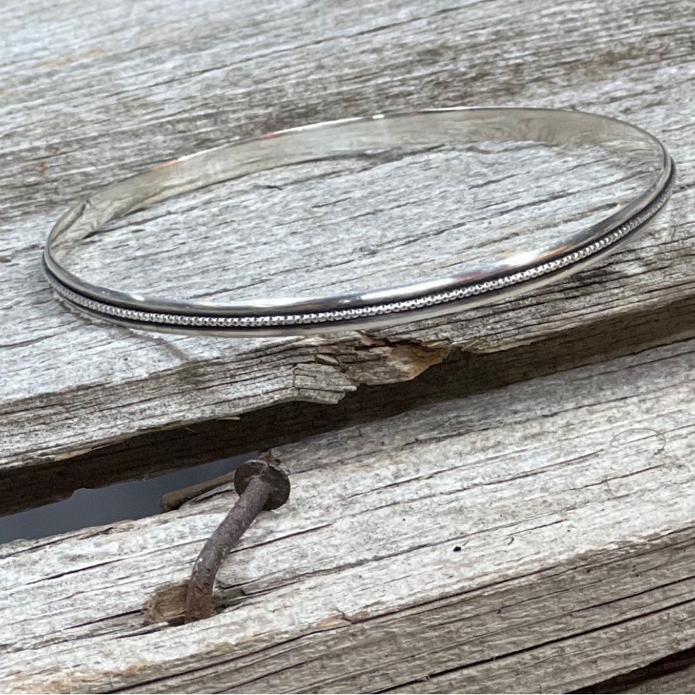 Handmade Sterling silver .925 bangle bracelet